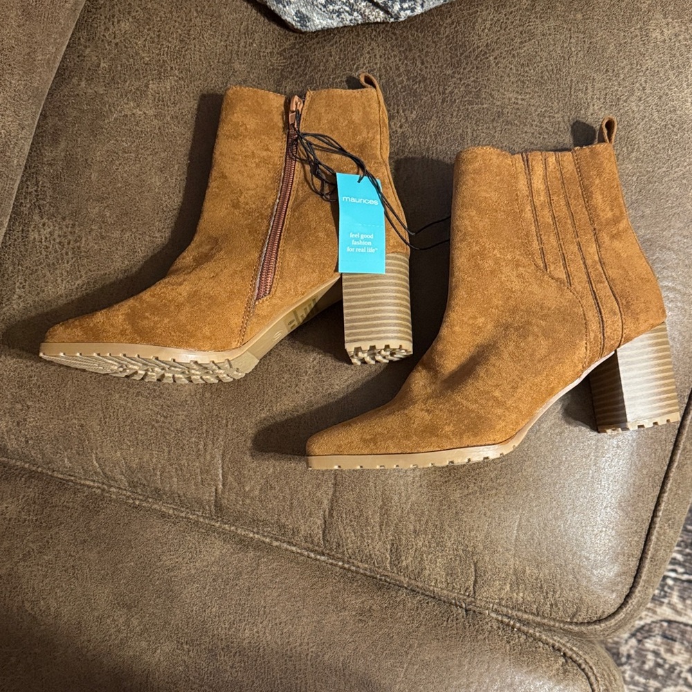Maurices Brown Heeled Boots